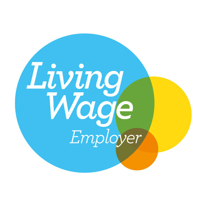 LAWRS Latin American Women's Rights Service Living Wage Employer Logo